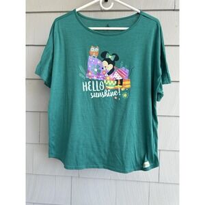 Disney‎ Contemporary Resort Minnie Mouse Hello Sunshine Mary Blair Style Tee 2XL